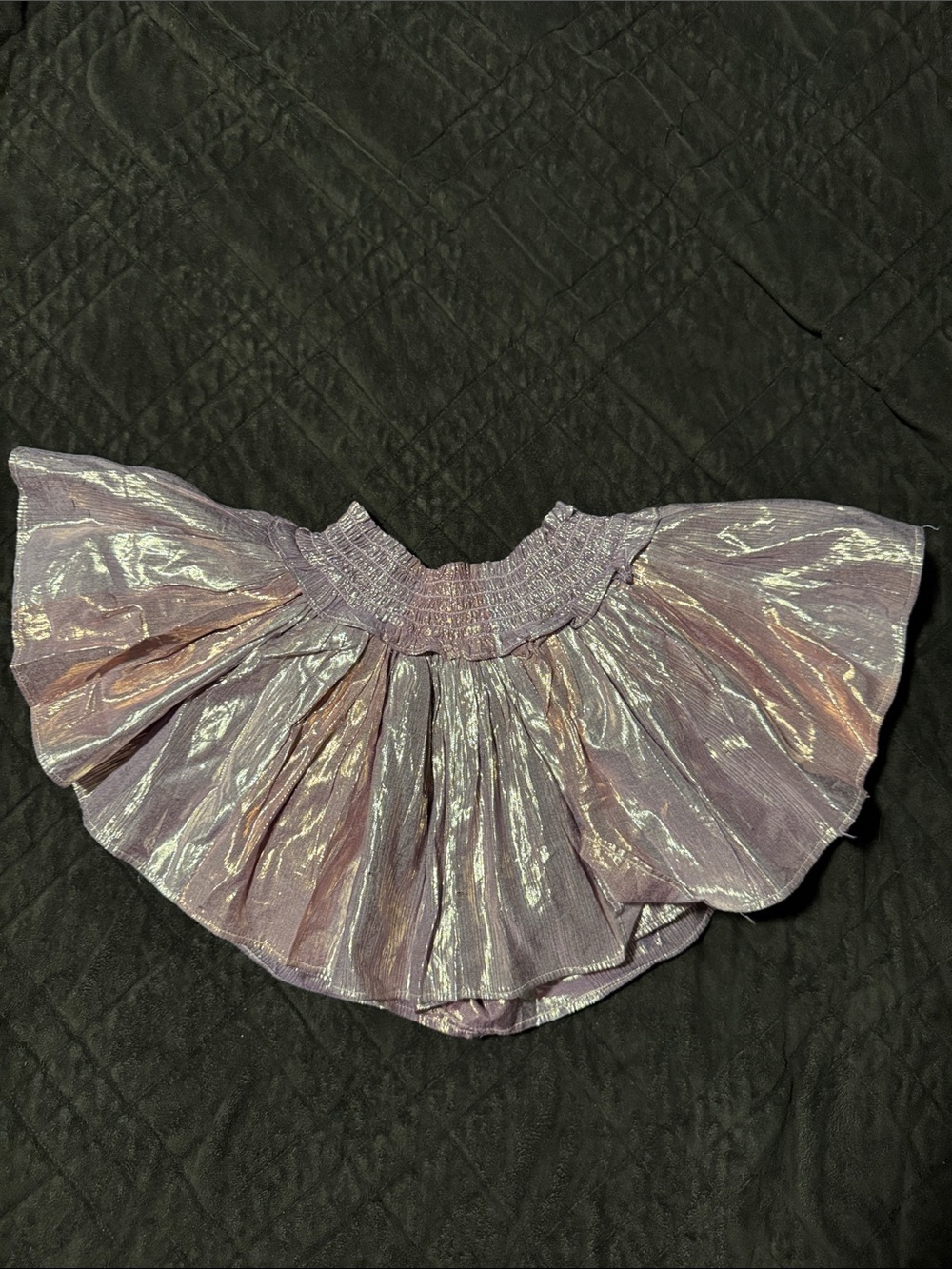 Metallic Lavender Puff Skirt - Women